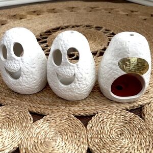 👻 Small Ceramic Ghost Tea Light Candle Holders 👻